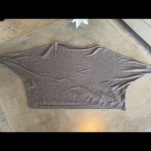 🔻BCBG Generation Gray Wide Neck Oversized Top